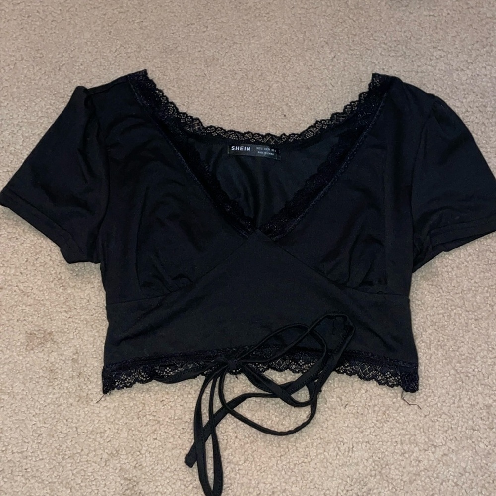 Black Top with Tie